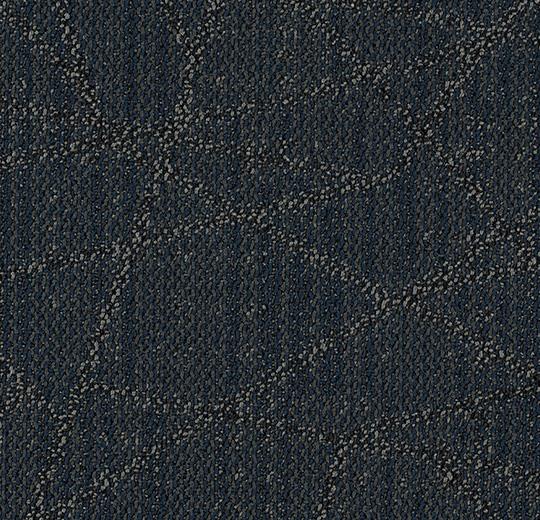 Tessera Nexus Karo Halılar 20 ağ desenli yeşil çizgili siyah karo ofis halısı