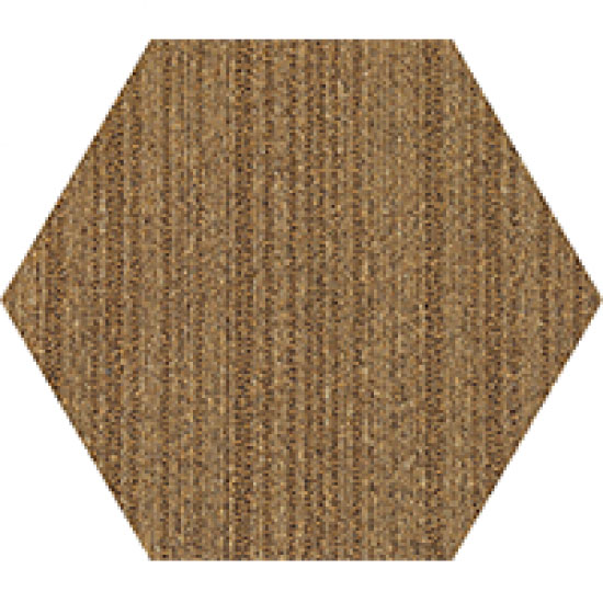 Voxflor Prism & Crystal Karo Halılar (Altıgen) 41 açık kahverengi altıgen ofis halısı