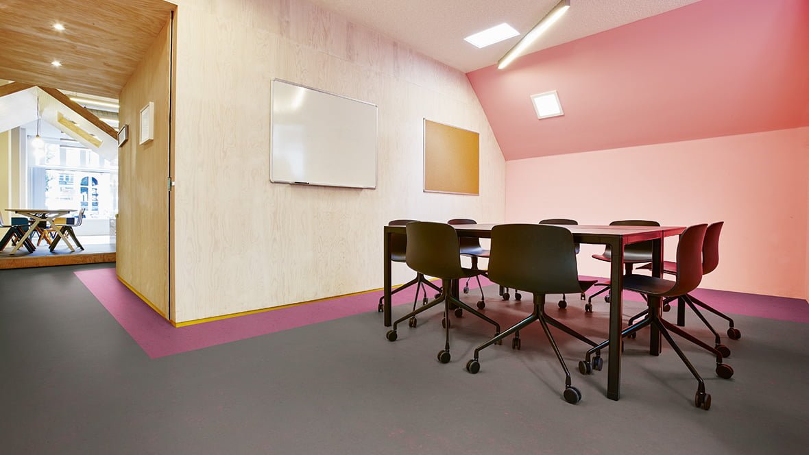 Marmoleum Concrete Linolyum Zemin Kaplama 2 marmoleum solid Concrete linolyum zemin kaplama uygulama 2