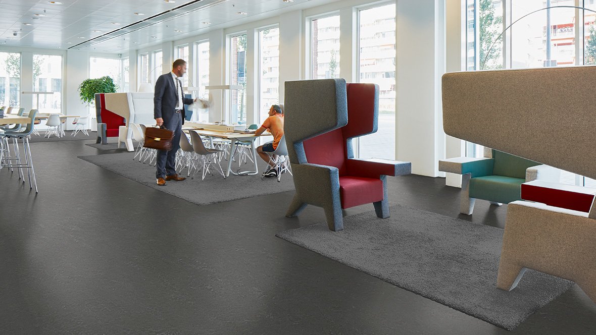 Marmoleum Concrete Linolyum Zemin Kaplama 6 marmoleum solid Concrete linolyum zemin kaplama uygulama 6