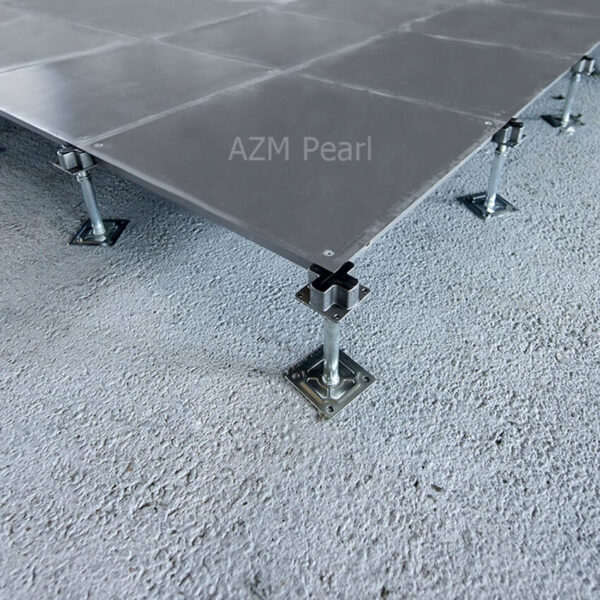 AZM Pearl beton özlü çelik kaplı yükseltilmiş döşeme detayı