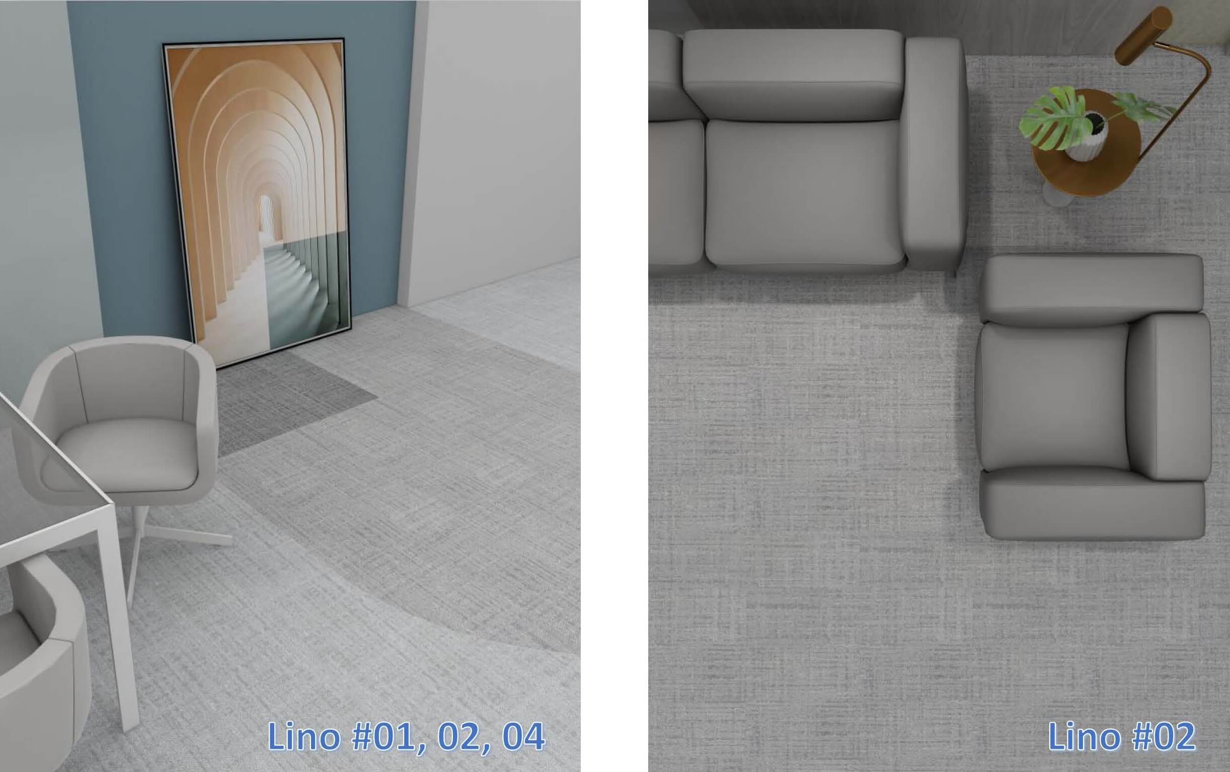 Lino Plank Halılar (Polyamid PA) 28 AZM Lino plank karo hali lino 01 02 04 2026