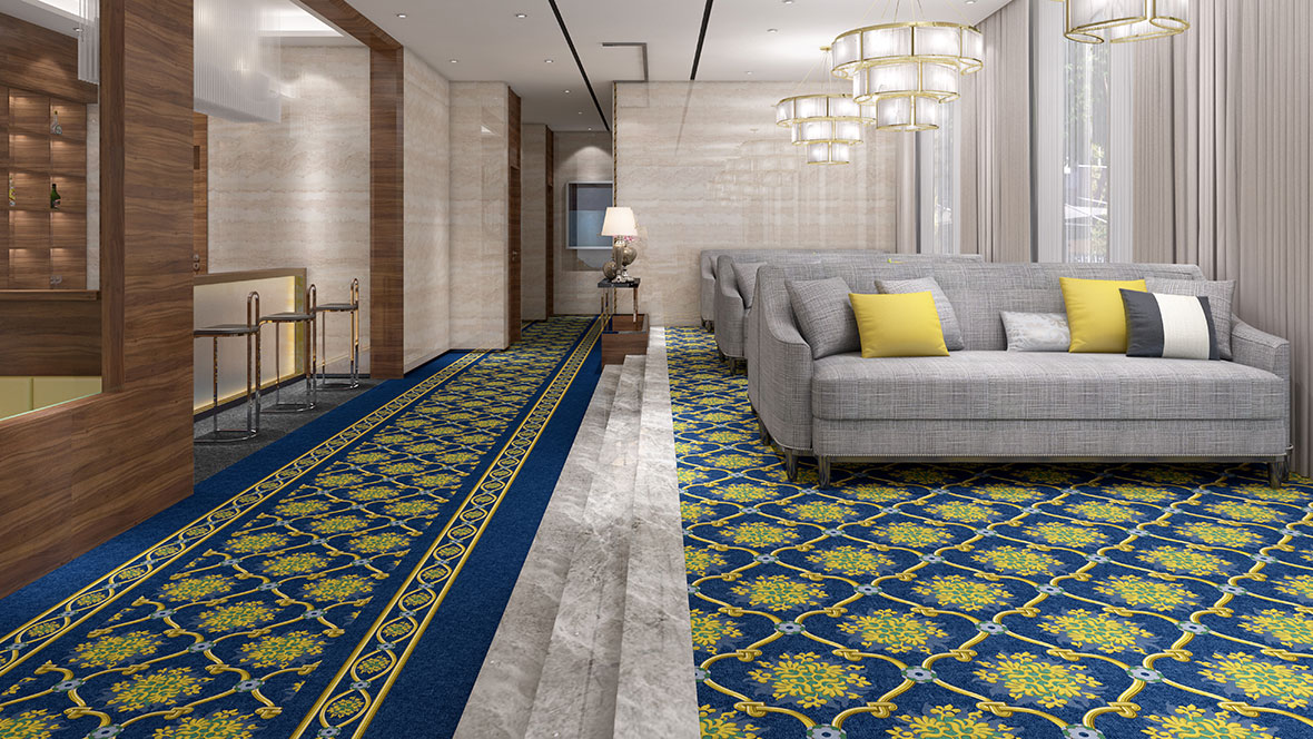 Flotex Hospitality & Leisure Rulo Halılar 4 flotex floral flok rulo halılar