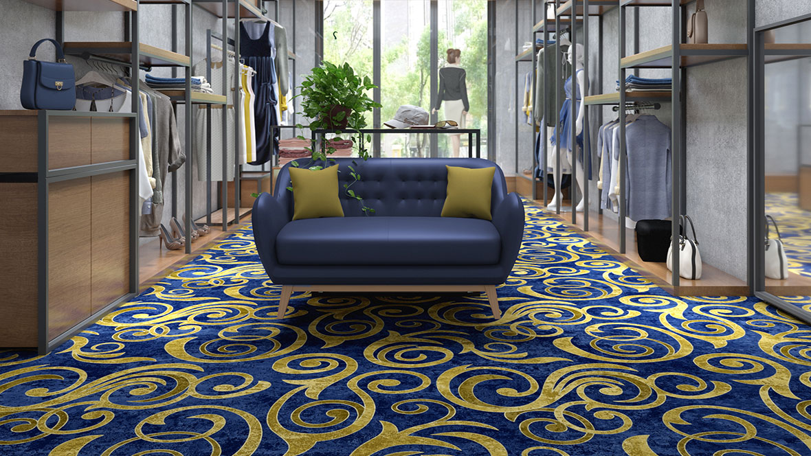 Flotex Hospitality & Leisure Rulo Halılar 10 flotex floral flok rulo halılar