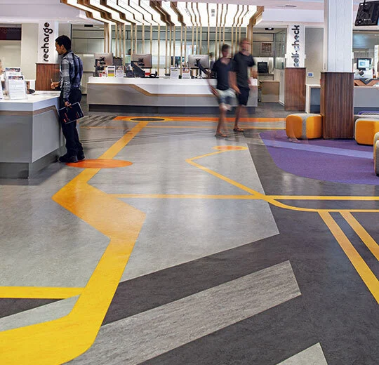 Marmoleum Ohmex Kondaktif Linolyum Zemin Kaplamaları 15 Conductive linolyum marmoleum ohmex doğal zemin kaplama