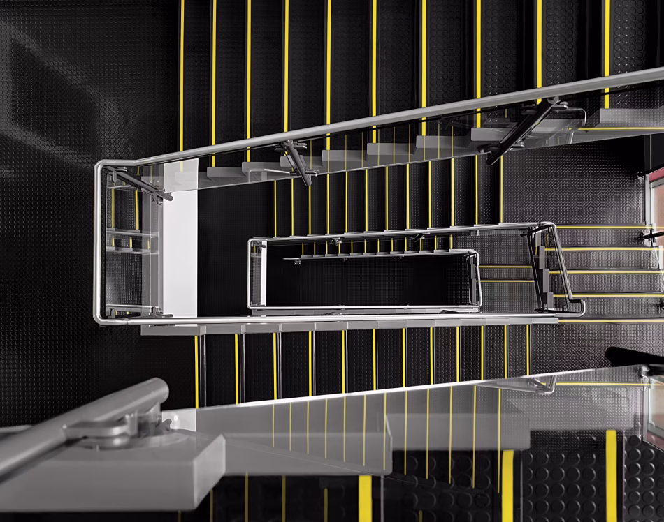 0702 black norament 926 stairtread interface kauçuk para desenli vinil merdiven1