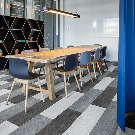 Flotex Wood Plank Halılar 8 ahşap desenli ofis halısı 3