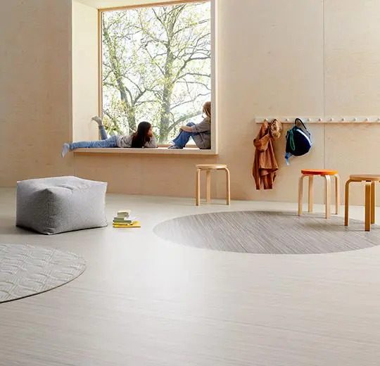Marmoleum linear striato dogal linolyum yer zemin kaplama 5248 urban silver 5250 blue basalt