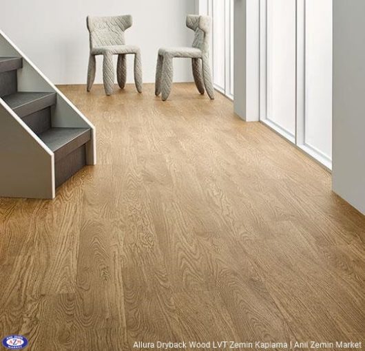 Allura Dryback Wood Ahşap desenli LVT zemin kaplama 60063DR7-60063DR5 waxed oak1