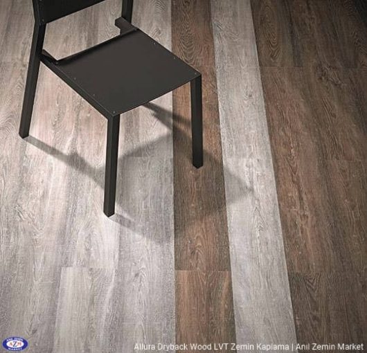 Allura Dryback Wood Ahşap desenli LVT zemin kaplama 60150DR7-60150DR5 brown raw timber1
