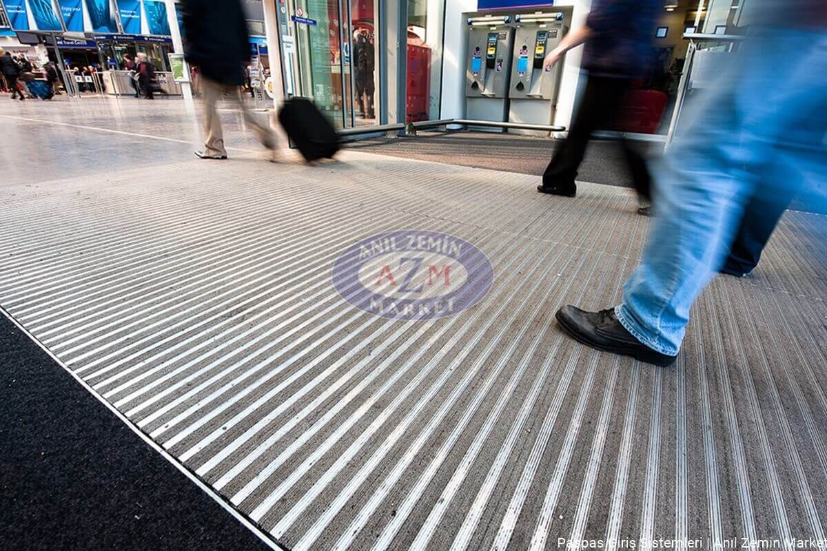 AZM Fine Pearl Dış Mekan Alüminyum Paspas 10 mm 3 AZM fine pearl döner kapı nem alıcı kapı önü alüminyum paspas 08