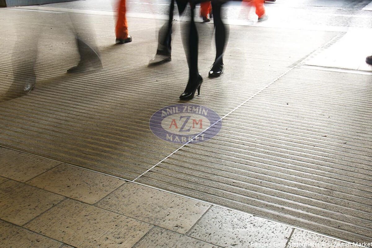 AZM Pearl Dış Mekan Alüminyum Paspas 20 mm 5 AZM pearl döner kapı nem alıcı kapı önü alüminyum paspas 04