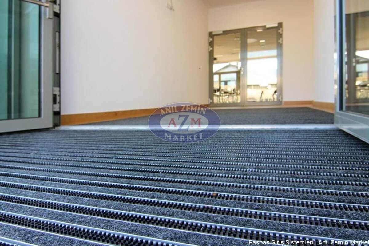 AZM Fine Pearl Dış Mekan Alüminyum Paspas 10 mm 2 AZM fine pearl döner kapı nem alıcı kapı önü alüminyum paspas 08