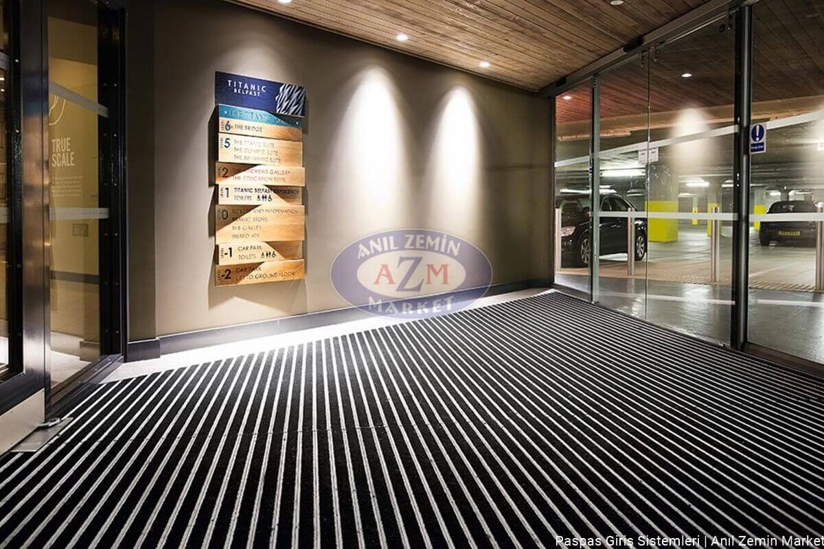 AZM Pearl Dış Mekan Alüminyum Paspas 20 mm 4 AZM pearl döner kapı nem alıcı kapı önü alüminyum paspas 10