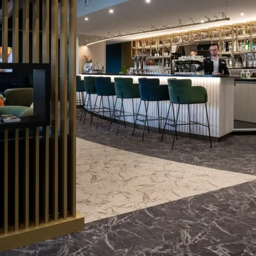 Hotel Kyriad flotex marble plank halı 25x100cm4