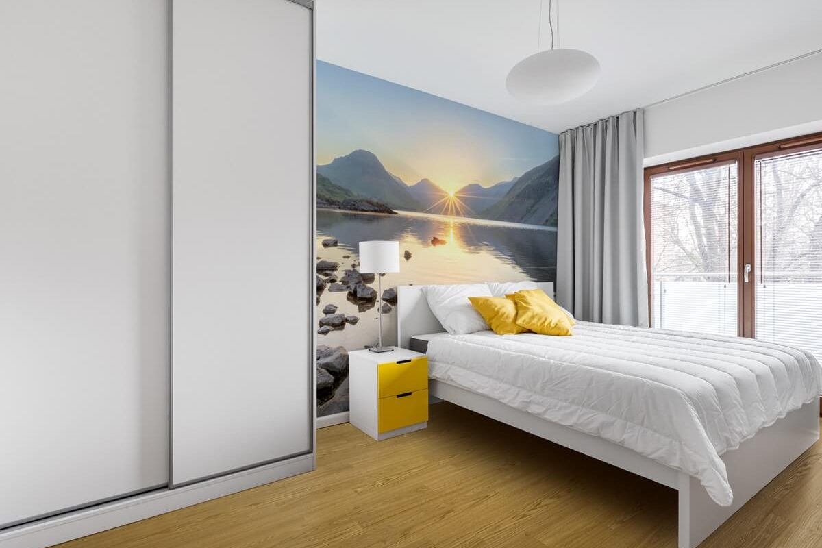 Housing Residential Bedroom Altro Wood adhesive free yapıştırıcıya ihtiyaç olmayan heterojen PVC zemin döşeme