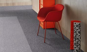 İNTERFACE EmployLoop Gritstone Ash Monolithic karo halı