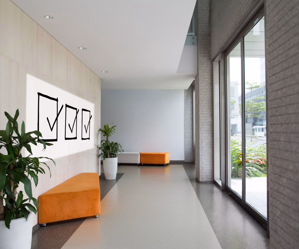 Interface Noraplan Convia Kauçuk Zemin Kaplama 1 İNTERFACE noraplan convia Keyvisual KAUÇUK zemin pearl grey basalt