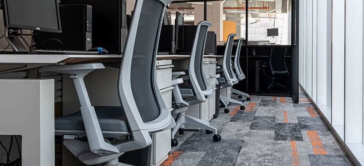 Skandia ofis voxflor spiral plank halı zemin kaplama4