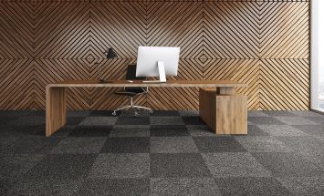 Tessera Struktur 1 50x50 cm polyamid karo halı 3707 JARN uygulama