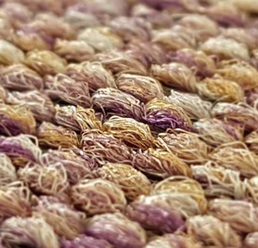 Tessera Struktur 1 50x50 cm polyamid karo halı 3713 LILA uygulama1