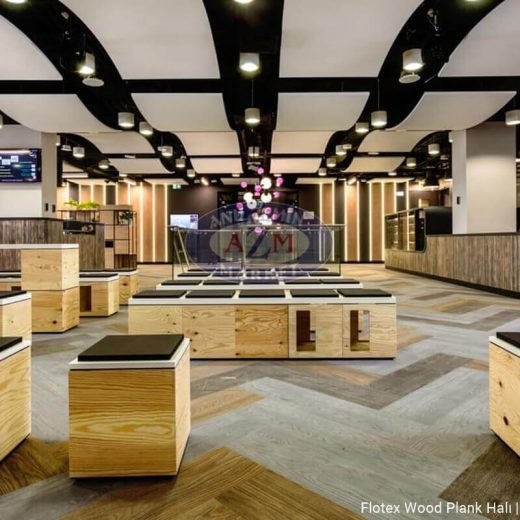 Flotex Wood Plank Halılar 10 flotex wood plank karo halı uygulama -5
