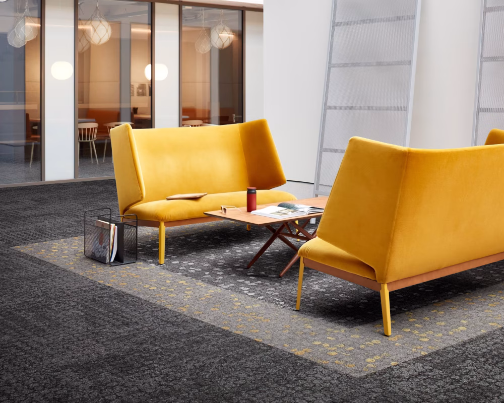 Interface NY+LON Streets (Old - Wheler - Dover - Reade - Mercer - Broome) Karo Halı 1 interface Mercer Street Black - Broome Street Yellow Black
