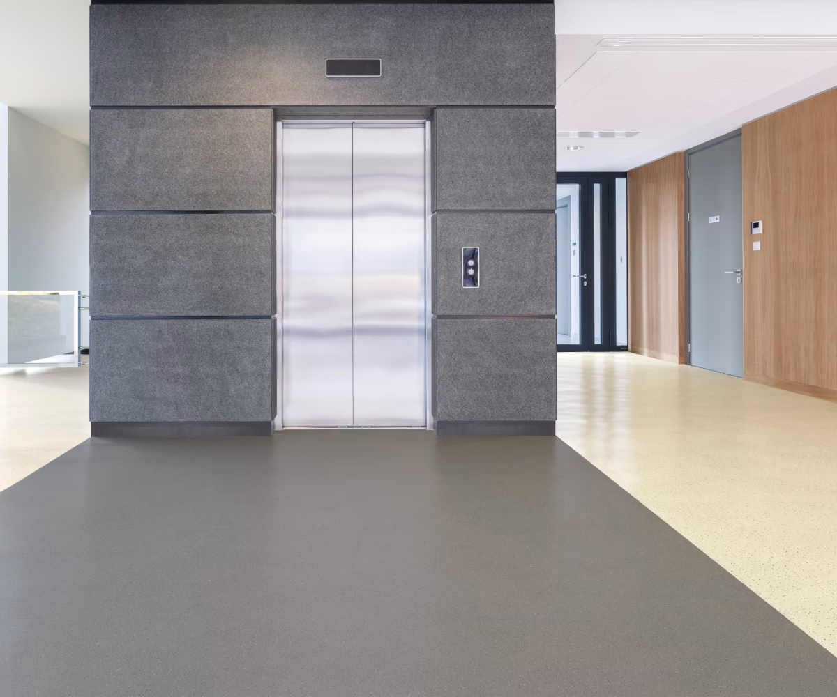 interface Noraplan Stone cement - chalk kauçuk zemin