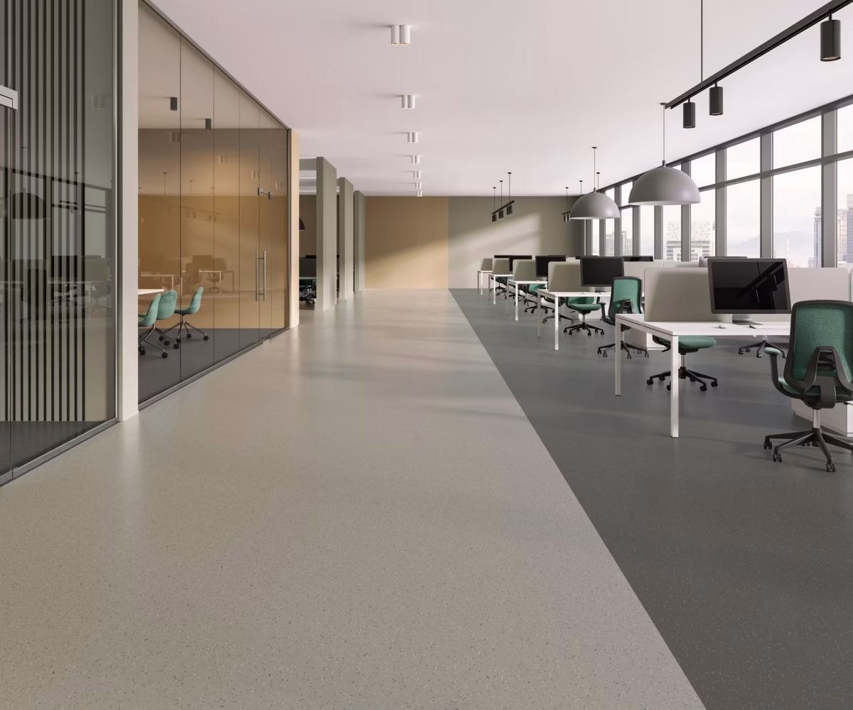 interface Noraplan Stone clay - slate kauçuk zemin