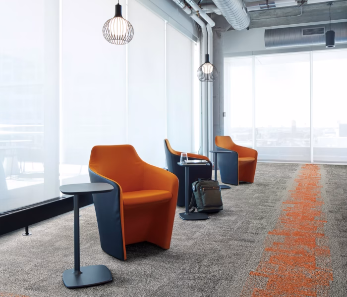 Interface Open Air Neutrals (403 - 404 - 405) Karo Halı & (401 - 402) Plank Halı 53 interface Open Air 404 Nickel - Clementine karo halı